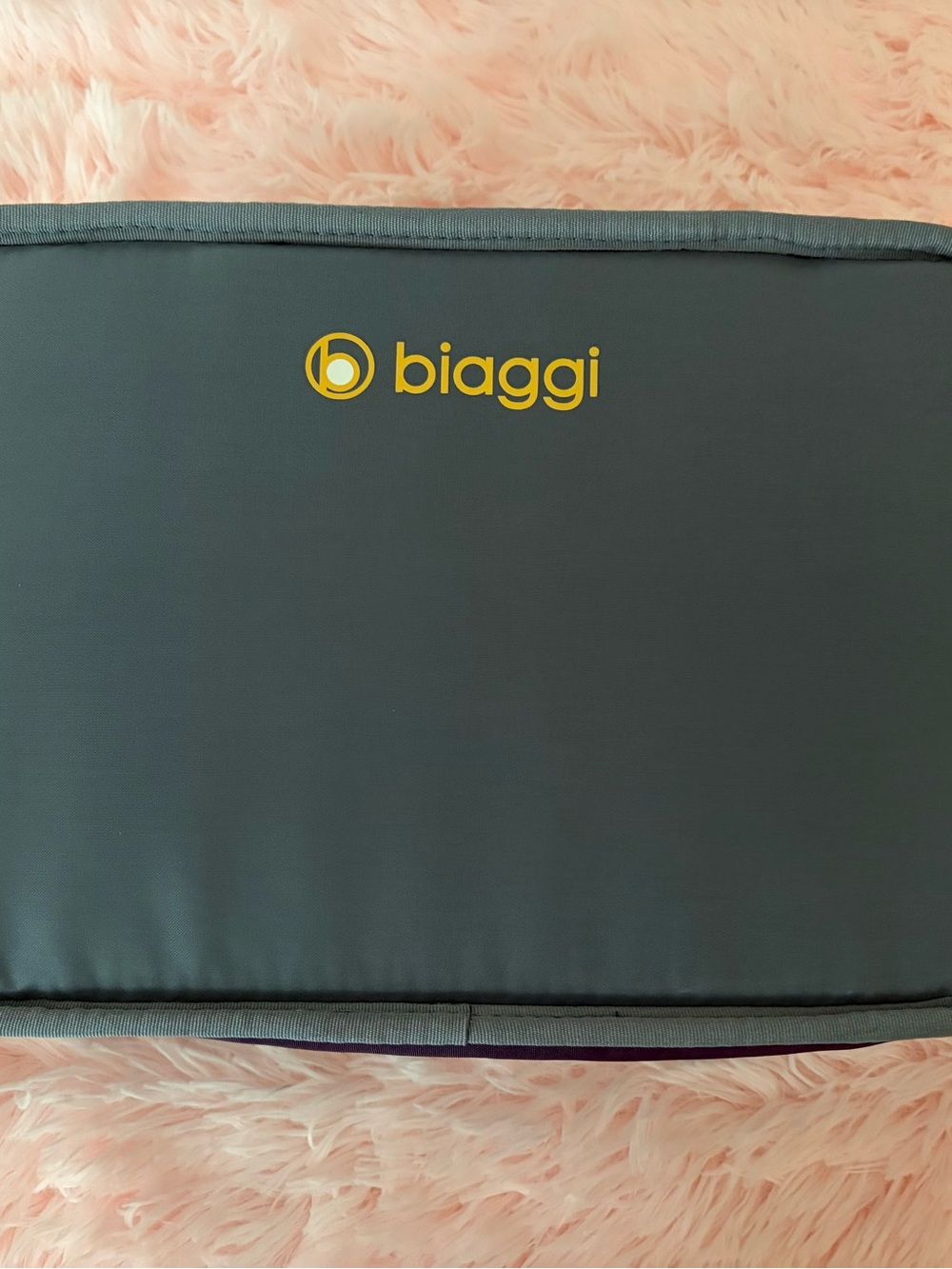 biaggi Purple Backpack with White Trim